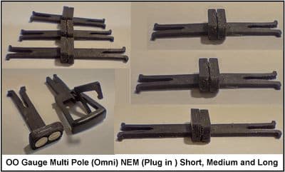 OO Gauge MagNEM (Standard Width) Omni Couplings - these ignore magnetic polarity!