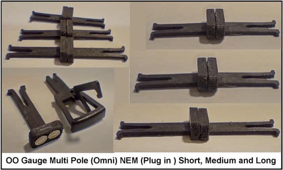 OO Gauge MagNEM (Standard Width) Omni Couplings - these ignore magnetic polarity!