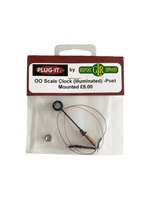 OO Scale Clock (illuminated) - Post or Wall Mounted