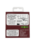 OO Scale Clock (illuminated) - Post or Wall Mounted