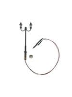 OO Scale Double Gas Lamp Post Mounted