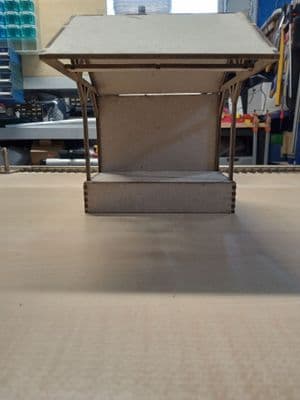 Open Canopy, Closed Back Goods Shed