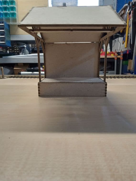 Open Canopy, Closed Back Goods Shed