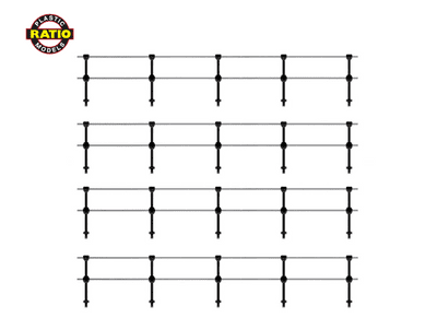 PECO 144 - Hand Rail Stanchions, Double Rail
