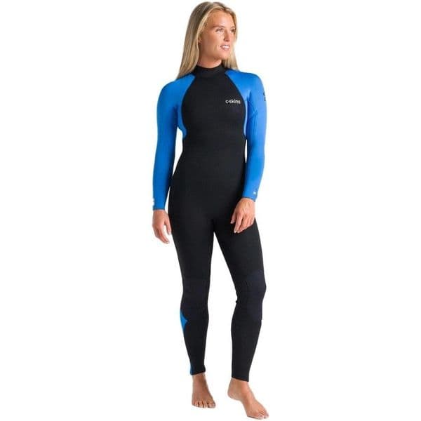 Women's C-Skins Surflite 4.3mm Back Zip Wetsuit.
