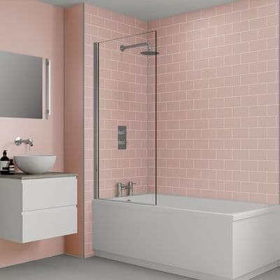 Antique Rose Metro Tile Bathroom and Shower Panel