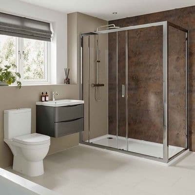 Corten Elements Multipanel - Bathroom and Shower