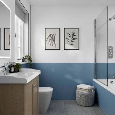 Misty Blue Multipanel - Bathroom and Shower