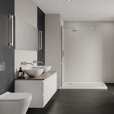 White Grey Multipanel - Bathroom and Shower