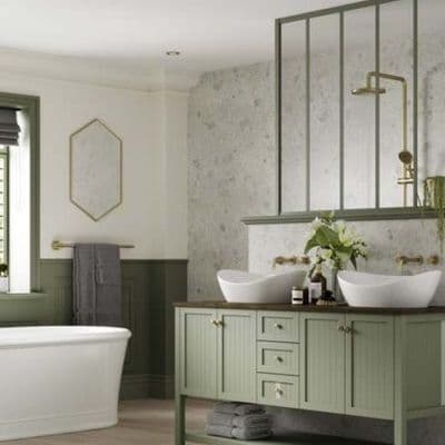 White Terrazzo Multipanel - Bathroom and Shower