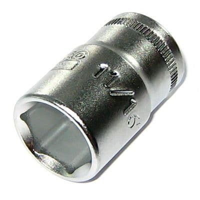 Bahco 11/16 inch AF Imperial Socket 1/2 inch Drive 6 Point Regular