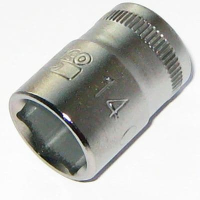 Bahco 14mm Socket 3/8 inch Drive 6 Point Metric SBSF-14