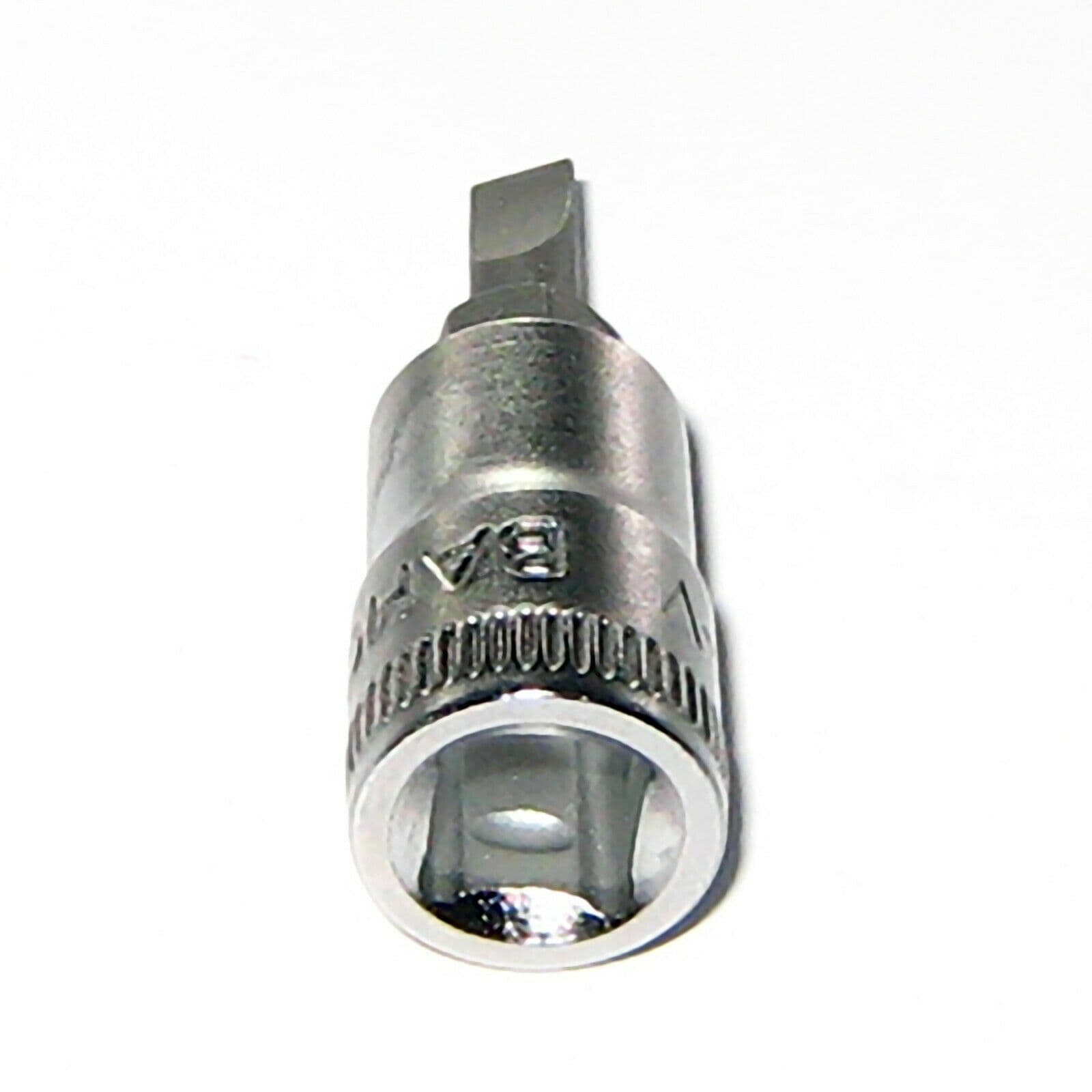 Bahco 4mm Slotted Flat Head Screwdriver Socket Bit 1/4 inch Drive