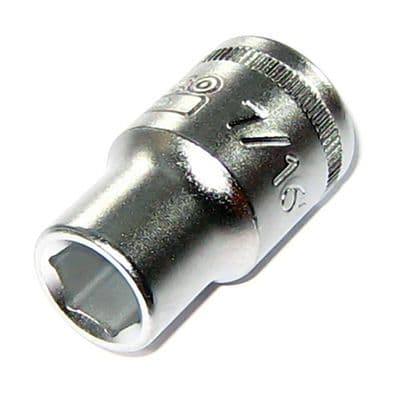 Bahco  7/16 inch AF Imperial Socket 1/2 inch Drive 6 Point Regular