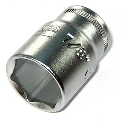 Bahco 7/8 inch AF Imperial Socket 1/2 inch Drive 6 Point Regular