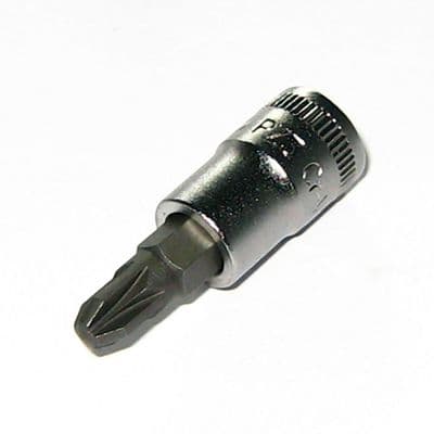 Bahco PZ3 Screwdriver Socket Bit 1/4 inch Drive PoziDrive Pozi PZ 3