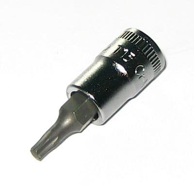 Bahco T15 TORX Socket Bit 1/4 inch Drive TX15 TX-15 Star Key Male