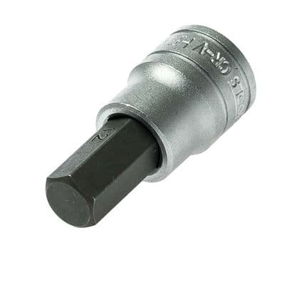 Teng Tools 12mm Allen Key Hex Socket Bit 3/8 inch Drive Metric HEX12 S2 M381512-C