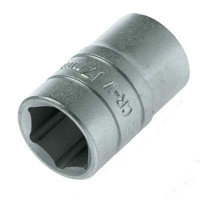 Teng Tools 17mm Socket 1/2 inch Drive 6 Point Metric M1205176-C