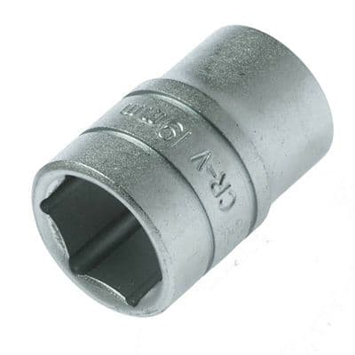 Teng Tools 19mm Socket 1/2 inch Drive 6 Point Metric M1205196-C