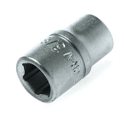 Teng Tools 3/8 inch AF Imperial Socket 1/4 inch Drive 6 Point M140112-C