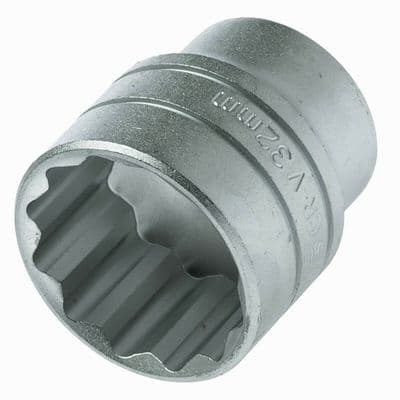 Teng Tools 32mm Socket 1/2 inch Drive 12 Point Metric M120532-C