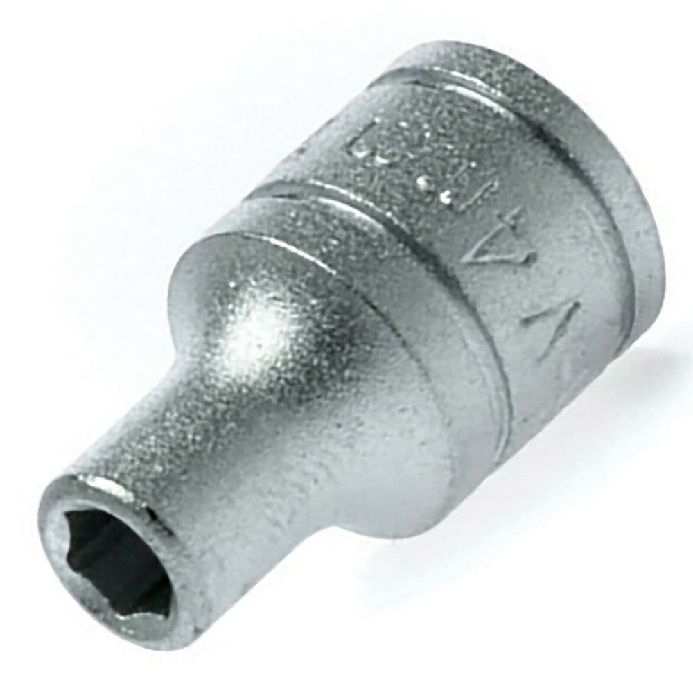 Teng Tools 4mm Socket 1/4 inch Drive 6 Point Metric M140504-C