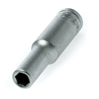Teng Tools 7/32 inch AF Imperial Deep Socket 1/4 inch Drive 6 Point M140207-C