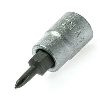 Teng Tools PH0 Screwdriver Socket Bit 1/4 inch Drive Phillips PH 0 S2 M141300-C