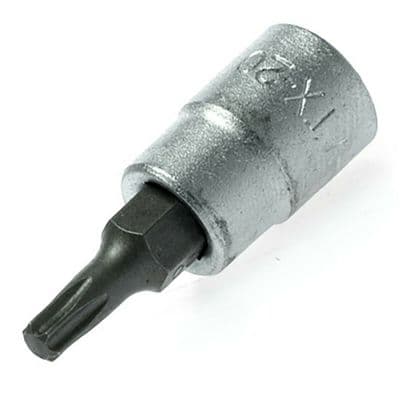 Teng Tools T20 TORX Socket Bit 1/4 inch Drive TX20 TX-20 Star Key Male S2 M141220T-C