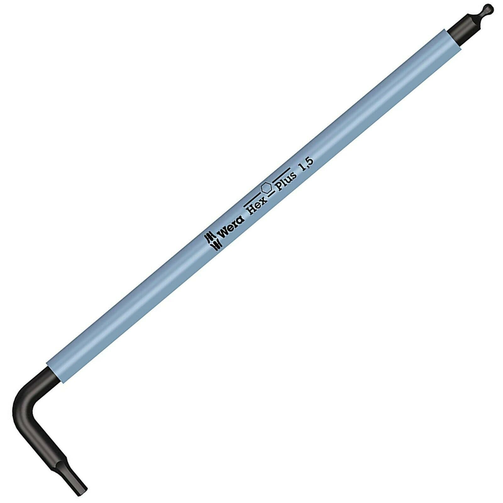 Wera 1 5mm HexPlus Allen Key BlackLaser LKey Metric Colour Coded Ball End