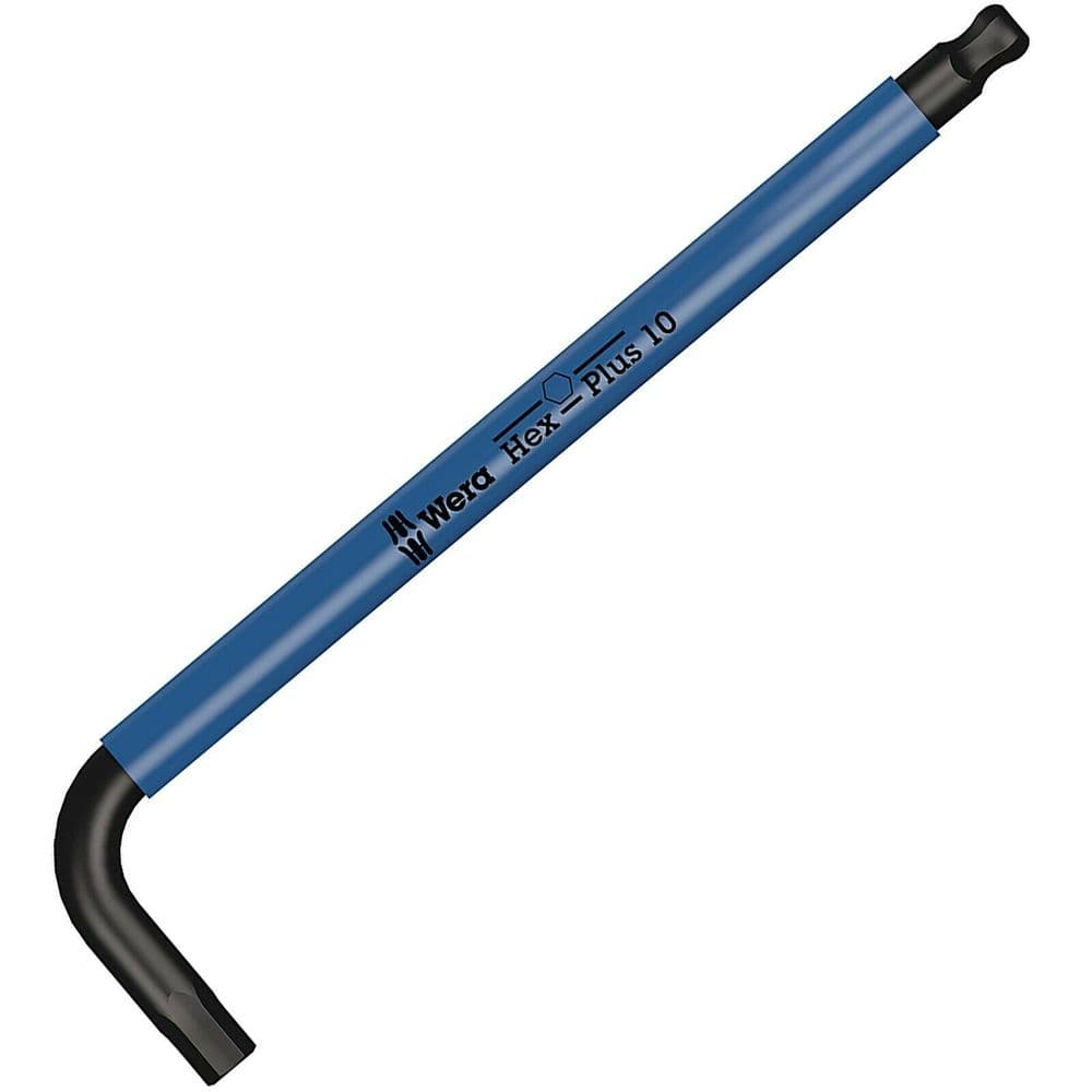 Wera 10mm HexPlus Allen Key BlackLaser LKey Metric Ball End Bike Tool