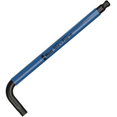 Wera 10mm Hex-Plus Allen Key BlackLaser L-Key Metric Ball End Bike Tool