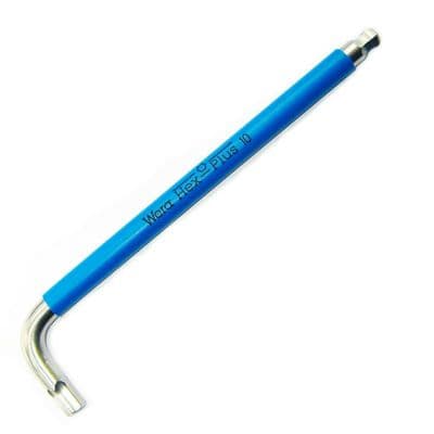 Wera 10mm Hex-Plus Stainless Steel Allen Key L-Key Metric Ball End Cycle Tool