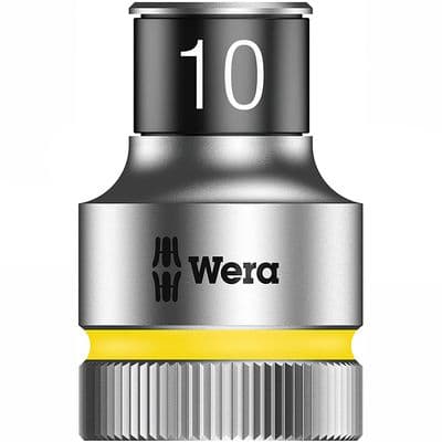 Wera 10mm Socket 1/2 inch Drive Zyklop 8790 HMC HF 6 Point Metric with Holding Function