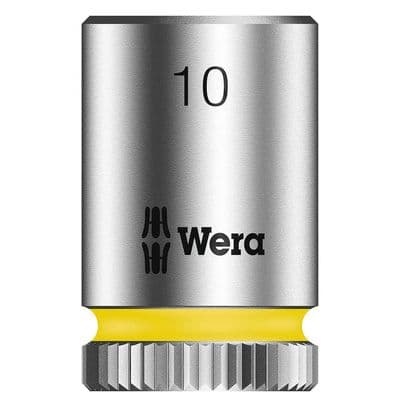 Wera 10mm Socket 1/4 inch Drive Zyklop 8790 HMA 6 Point Metric 003509