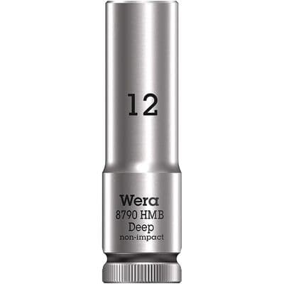 Wera 12mm Deep Socket 3/8 inch Drive Zyklop 8790 HMB 6 Point Metric