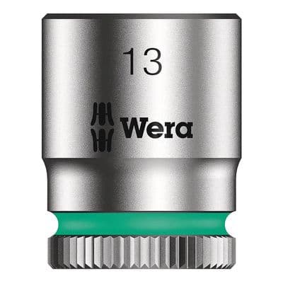 Wera 13mm Socket 1/4 inch Drive Zyklop 8790 HMA 6 Point Metric 003512