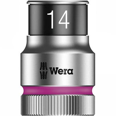 Wera 14mm Socket 1/2 inch Drive Zyklop 8790 HMC HF 6 Point Metric with Holding Function