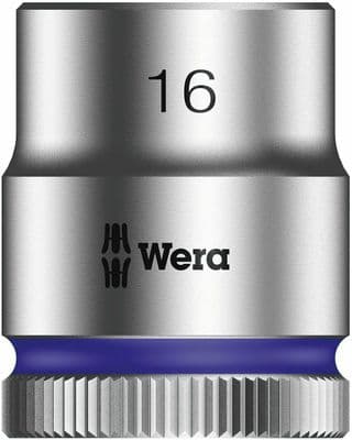 Wera 16mm Socket 3/8 inch Drive Zyklop 8790 HMB 6 Point Metric 003561