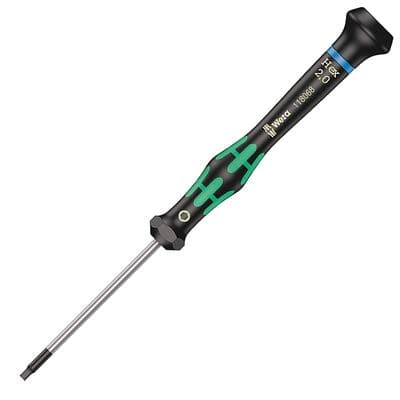 Wera 2.0mm x 60mm Micro Precision HEX Plus Screwdriver 2054 Kraftform 2mm