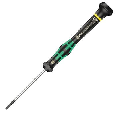 Wera 2.0mm x 60mm Micro Precision Slotted Screwdriver 2035 Kraftform 0.40 x 2.0 x 60