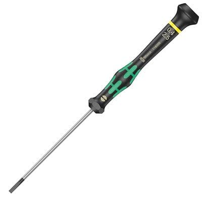 Wera 2.5mm x 80mm Micro Precision Slotted Screwdriver 2035 Kraftform 0.40 x 2.5 x 80