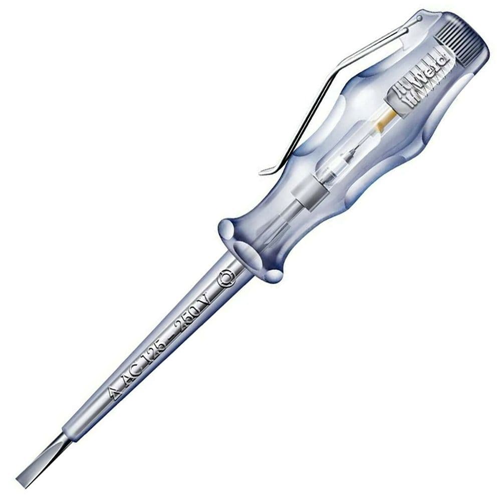 Wera 247 Mains Voltage Tester Screwdriver Neon Slotted 3 0 x 70mm 150
