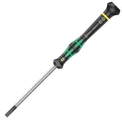 Wera 4.0mm x 80mm Micro Precision Slotted Screwdriver 2035 Kraftform 0.80 x 4.0 x 80