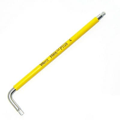 Wera  4mm Hex-Plus Stainless Steel Allen Key L-Key Metric Colour Coded Ball End