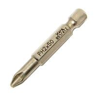 Wera  50mm Phillips Screwdriver Bit Set PH1 PH2 PH3 KK 851/4 TZ Kraftform Kompakt