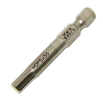 Wera 5mm 50mm Hex-Plus Screwdriver Bit KK 840/4 Z Kraftform Kompakt HOP5