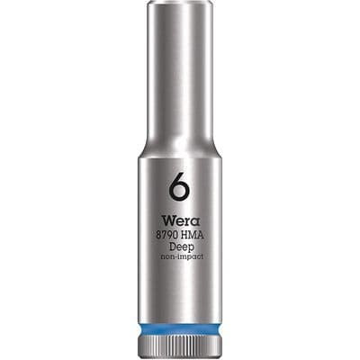 Wera  6mm Deep Socket 1/4 inch Drive Zyklop 8790 HMA 6 Point Metric