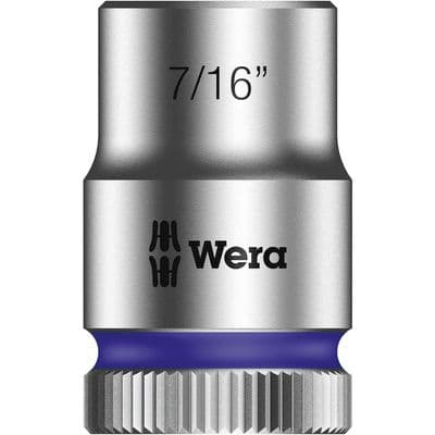 Wera 7/16 inch AF Imperial Socket 3/8 inch Drive Zyklop 8790 HMB 6 Point